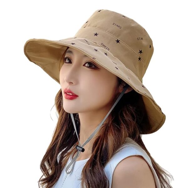 PALAY® Bucket Hat for Women, Breathable Wide Brim Sun Hats for Womens, Reversible Cotton Prints Hat for Daily Activities, Travel, Camping