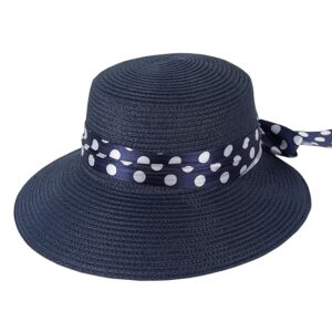 FabSeasons Chic Foldable Women's Sun Hat - Stylish Wide Brim Beach Cap for Summer Sun Protection - Packable and Versatile! for Poolside Lounging or Beach Escapes - Fashionable Yet Functional Headwear
