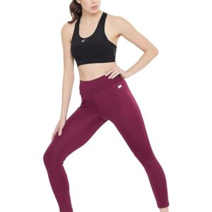 Clovia Women's Activewear Ankle Length Slim Fit Tights