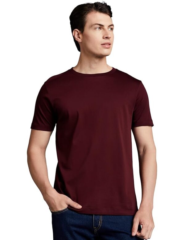 Symbol Premium Men's Super Soft Round Neck Solid T-Shirt: Regular Fit