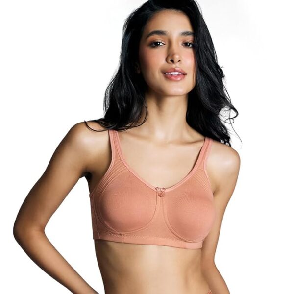 NYKD Everyday Wireless & Non Padded Side Support Shaper Cotton Bra for Women with Full Coverage | Encircled with Love - NYB169